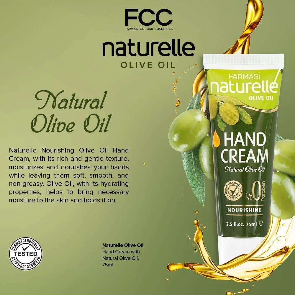 Naturelle Olive Oil Hand Cream 75ml - Image 2